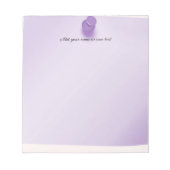 Bloc-note Punaise épinglette Violet Personnalisable (Devant)