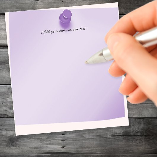 Bloc-note Punaise épinglette Violet Personnalisable