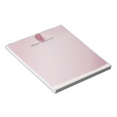 Bloc-note Punaise rose personnalisable (Incliné)