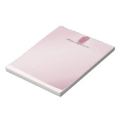 Bloc-note Punaise rose personnalisable (Tourné)