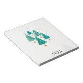 Bloc-note Pure Watercolor Christmas Trees Teacher Notepad (Incliné)