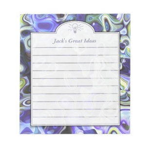 Bloc-note Purple Abstrait Art Custom Shopping ou Idea List