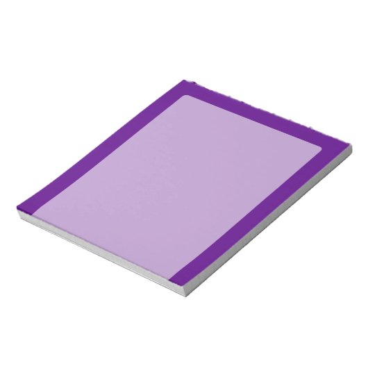 Bloc-note Purple Accent Color Decor Customizable (Tourné)