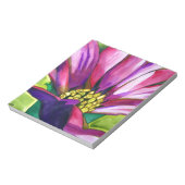 Bloc-note Purple African Daisy watercolor art flower (Tourné)