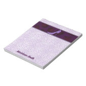 Bloc-note Purple Cheetah Imprimer avec son nom (Tourné)