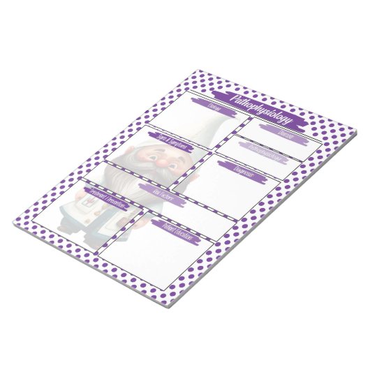 Bloc-note Purple Dr Gnome Nursing - Pathophysiologie Temp (Incliné)
