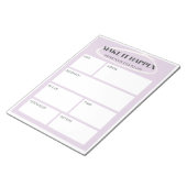 Bloc-note Purple Faites-le arriver Idée Carte | Planificateu (Incliné)
