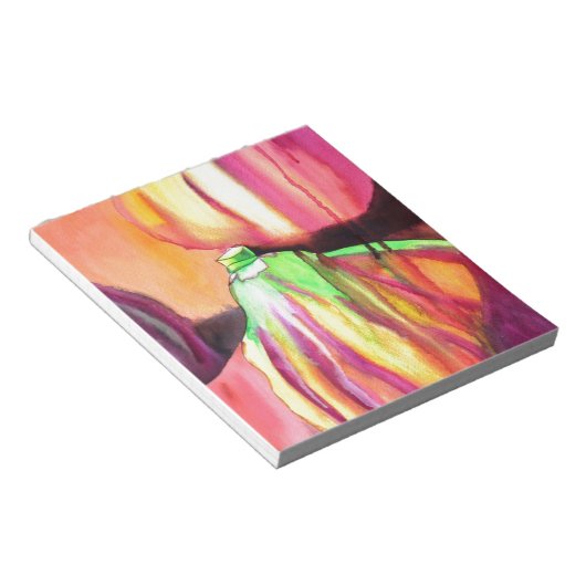 Bloc-note Purple Figs aquarelle originale peinture goutte à (Incliné)