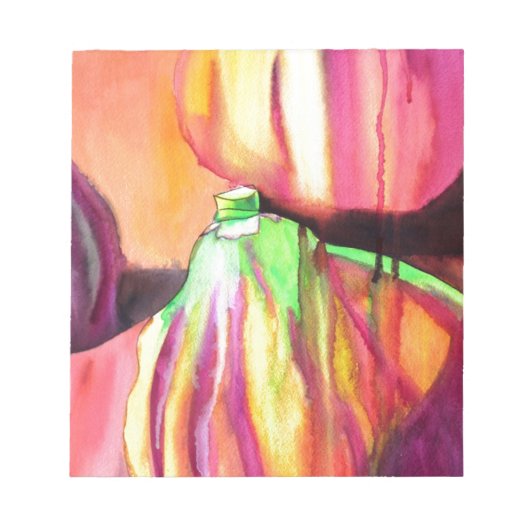 Bloc-note Purple Figs aquarelle originale peinture goutte à  (Devant)