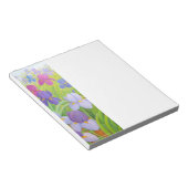 Bloc-note Purple Iris Flowers Floral Art (Incliné)