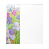 Bloc-note Purple Iris Flowers Floral Art (Devant)