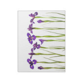 Bloc-note Purple Irises - Iris Flower Customisé Modèle (Tourné)