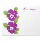 Bloc-note Purple Pansy Flower Thunder_Cove (Devant)
