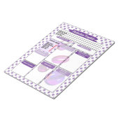 Bloc-note Purple Pill Nuring Student Modèle de médicaments (Incliné)