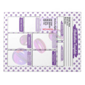 Bloc-note Purple Pill Nuring Student Modèle de médicaments (Devant)