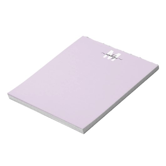 Bloc-note Purple Simple Monogram (Tourné)