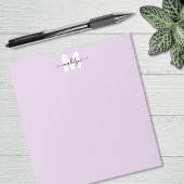 Bloc-note Purple Simple Monogram