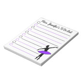 Bloc-note Purple Tutu Ballerina Ballet Danse Enseignant Cade (Tourné)