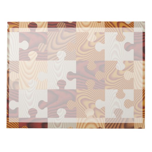 Bloc-note Puzzle en bois (Devant)