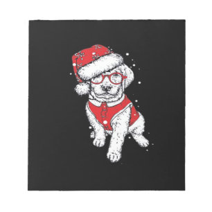 Bloc-note Pyjama de Noël drôle pour chien Cadeau pour amateu