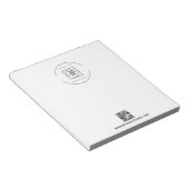 Bloc-note QR Code Logo Business Branding Promo Notepad (Incliné)