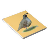 Bloc-note Quail de la Californie (Incliné)