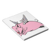 Bloc-note quand les porcs volent (Incliné)