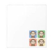 Bloc-note Quatre singes (Devant)