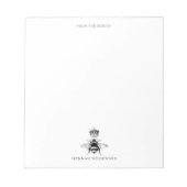 Bloc-note Queen Bee Crown From The Desk Of Personalized (Devant)