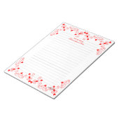 Bloc-note Queen of Hearts - Red Lined (Incliné)