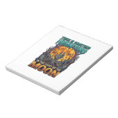 Bloc-note Quelque chose hantant lune Halloween zombie main g (Tourné)