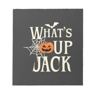 Bloc-note Qu'est-ce qui se passe Jack Halloween