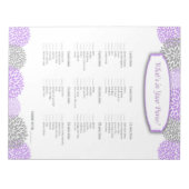 Bloc-note Qu'est-ce qu'il y a dans votre sac Jeu Dahlia Gris (Devant)