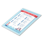 Bloc-note Quoi de neuf dans votre sac Baby shower de thème n (Incliné)