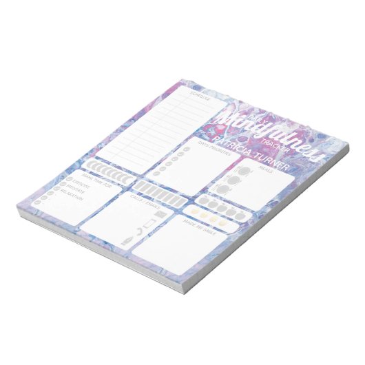 Bloc-note Quotidien Mindfulness habit tracker (Tourné)