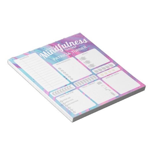 Bloc-note Quotidien Mindfulness habit tracker (Incliné)