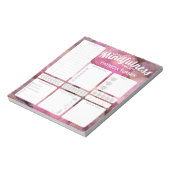 Bloc-note Quotidien Mindfulness habit tracker Dry Erase Boar (Tourné)