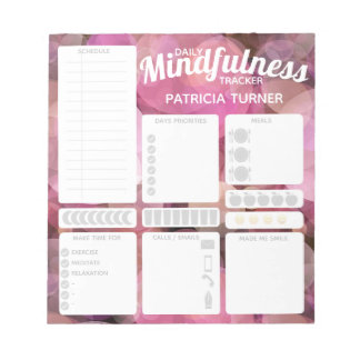 Bloc-note Quotidien Mindfulness habit tracker Dry Erase Boar