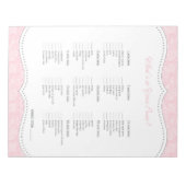 Bloc-note Qu'y a-t-il dans votre sac Rose Gris Damassé jeu d (Devant)