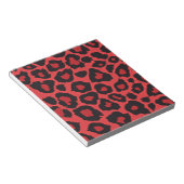 Bloc-note RAB Rockabilly Imprimé Léopard Rouge Noir (Incliné)