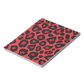 Bloc-note RAB Rockabilly Imprimé Léopard Rouge Noir (Tourné)
