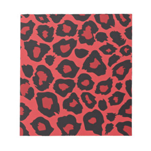 Bloc-note RAB Rockabilly Imprimé Léopard Rouge Noir