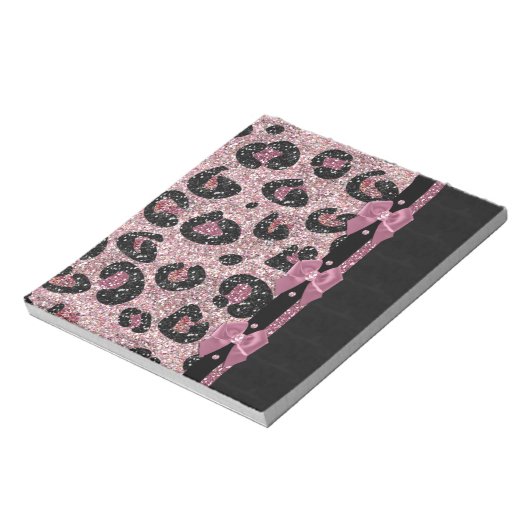 Bloc-note RAB Rockabilly Pink Leopard Ribbon Bows (Tourné)