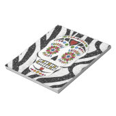 Bloc-note RAB Rockabilly Sugar Skull on Zebra (Tourné)