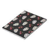 Bloc-note RAB Rockabilly Sugar Skulls Cherries On Black (Tourné)