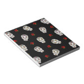 Bloc-note RAB Rockabilly Sugar Skulls Roses On Black (Incliné)