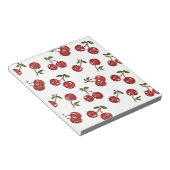 Bloc-note RAB Rockabilly très cerise cerises sur blanc (Incliné)