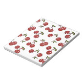 Bloc-note RAB Rockabilly très cerise cerises sur blanc (Tourné)