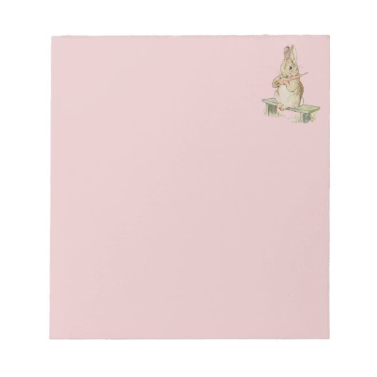 BLOC-NOTE RABBBIT VINTAGE, BUNNY ROSE NOTEPAD (Devant)