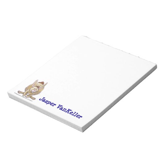 Bloc-note Rabbit Animal Parade Personalized Note Pad (Tourné)